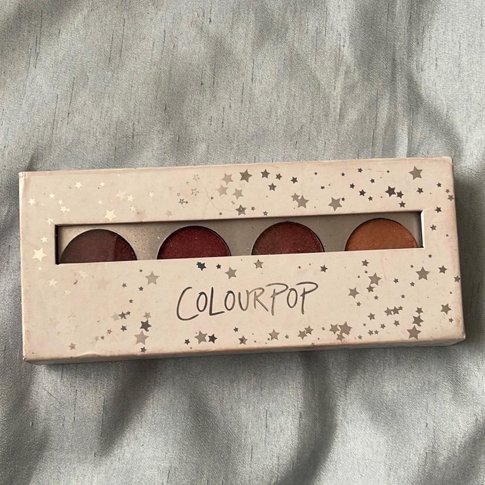 Anastasia Beverly Hills single shadows in an empty colourpop palette